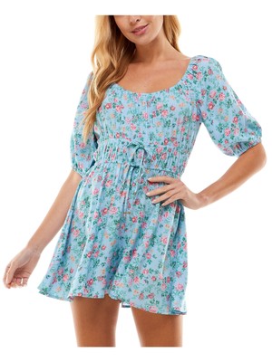 Женский светло-голубой комбинезон BEBOP с двойной завязкой на Талии и широкими штанинами L