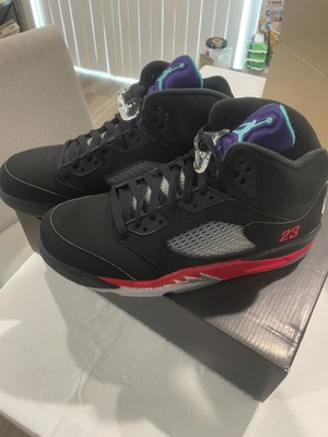 Nike Jordan 5 Retro Top 3 Black Red Grape (CZ1786-001) Men's
