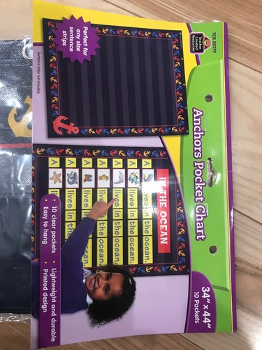 Anchors 10 Pocket Chart Sailing Classroom Decoration TCR20779