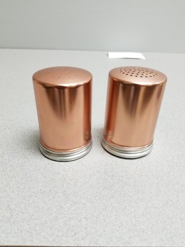 Copper Colored Aluminum Salt & Pepper Shakers+