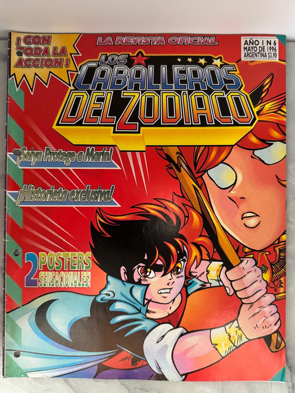 1996 Los Caballeros del Zodiaco Magazine - May Issue No. 6