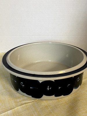 Vintage Arabia Finland ANEMONE BLUE ULLA PROCOPE 9'' ROUND SERVING BOWL.