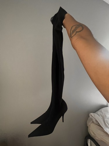 【BALENCIAGA】Knife ナイロンパンプス 110mm Balenciaga Knife 110mm パンプス | ブラック | FARFETCH JP