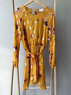 Sezane Aurelia dress saffron flowers