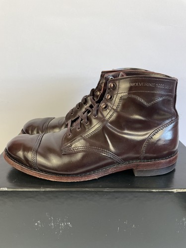 【美品、一応箱付き】Wolverine 1000 Mile US8 26cm Wolverine 1000 Miles Men's Original boots Made In USA W05300