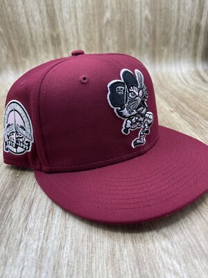 Sports World exclusive Detroit Coked Out Tigers Stadium BURGUNDY PINK  7 1/4