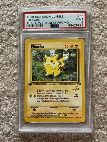 1999 Pokemon Jungle Pikachu 1st Edition W Stamp Duelist