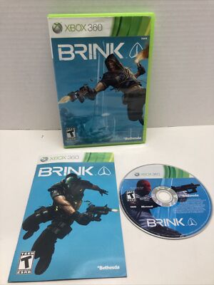 Brink XBOX 360 Shooter (Video Game) Complete in box: Free Ship- Pre Owned