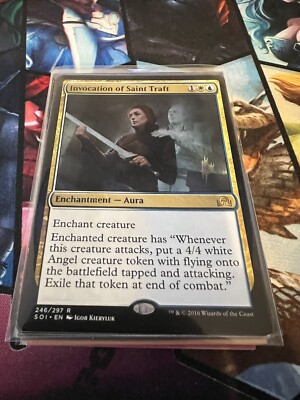 Invocation of Saint Traft 2x FOIL SOI MTG Shadows Over Innistrad Rare MINT white blue Invocation of Saint Traft 2x FOIL SOI MTG Shadows Over Innistrad Rare MINT white blue
