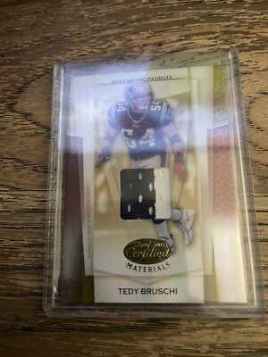 2007 Leaf Certified Materials TEDY BRUSCHI Materials Mirror Gold Patch /25