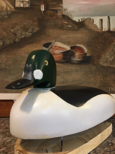 Hand Carved Cedar Goldeneye Decoy