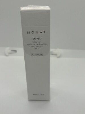 Monat Sun Veil Facial Sunscreen SPF 30  High Protection Daily Mineral Hydrating