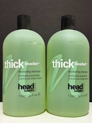 Head Games Montage Thick Headed Thickening Shampoo - 2 Pack / 33 fl oz each