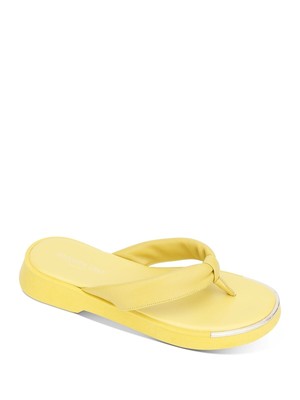

KENNETH COLE NEW YORK Женские желтые сандалии Puffy Athens на танкетке, 8 м, Желтый, KLS1015LE