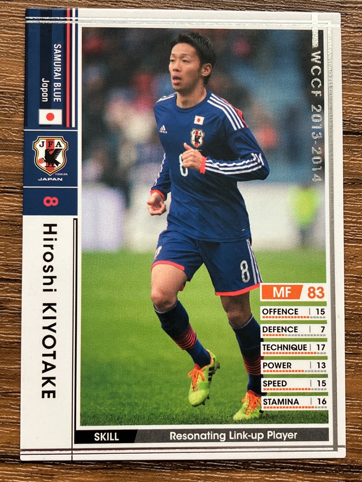 Free Shipping! Panini WCCF 2013/2014 Hiroshi Kiyotake Japan