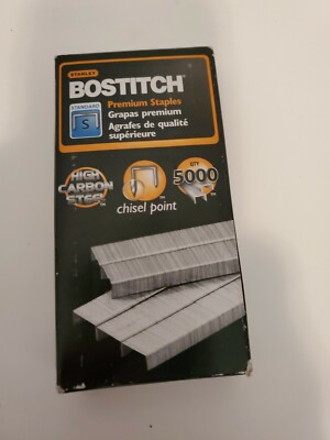 Standard Staples, 0.25'' Leg, 0.5'' Crown, Steel, 5,000/Box SBS1914CP SBS1914CP  -