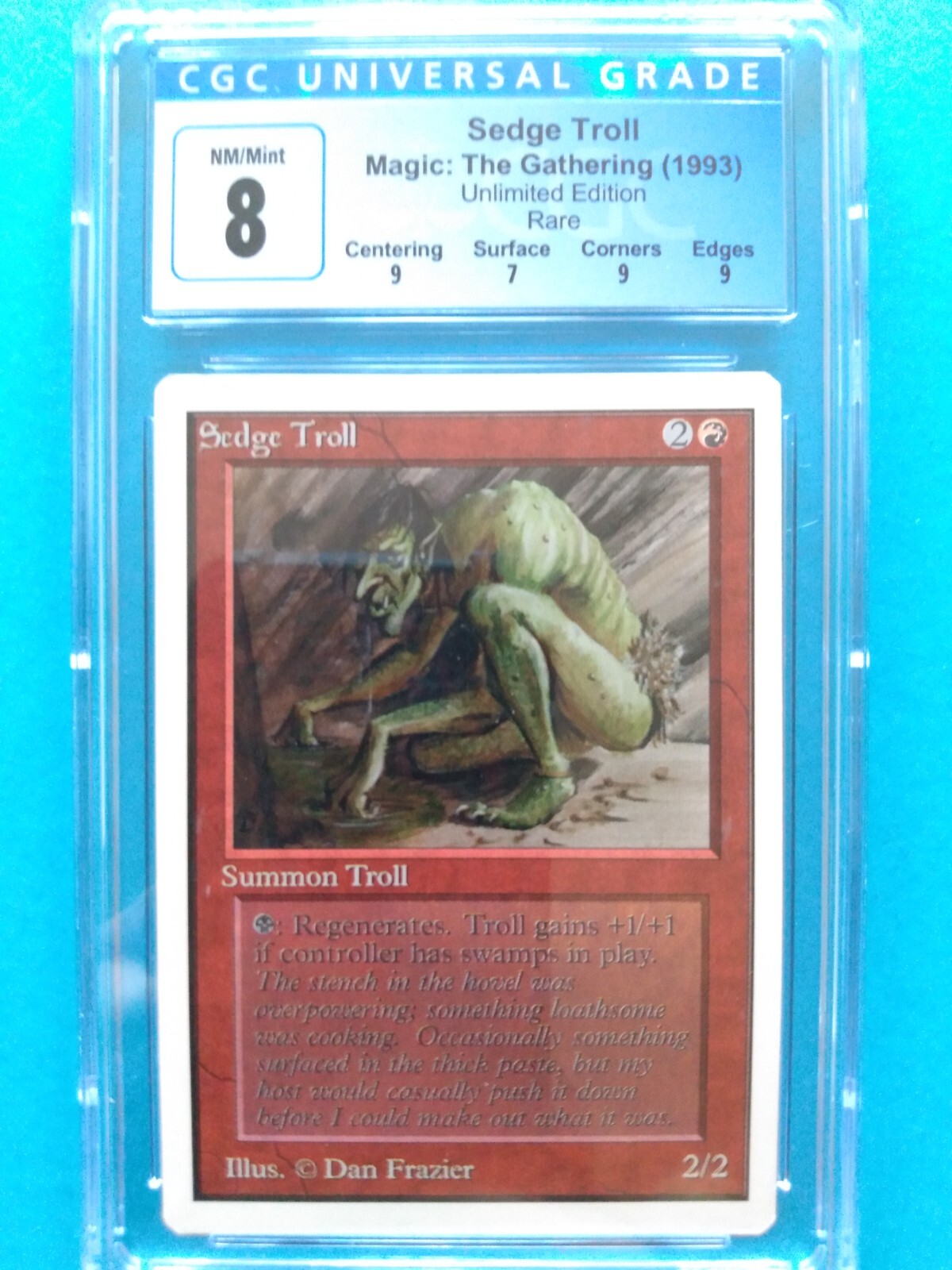 マジック：ザ・ギャザリング - Sedge Troll LEA CGC8.5 🔥🧌Sedge Troll🧌🔥 | Unlimited Vintage 1994 MTG | NM++/Mint