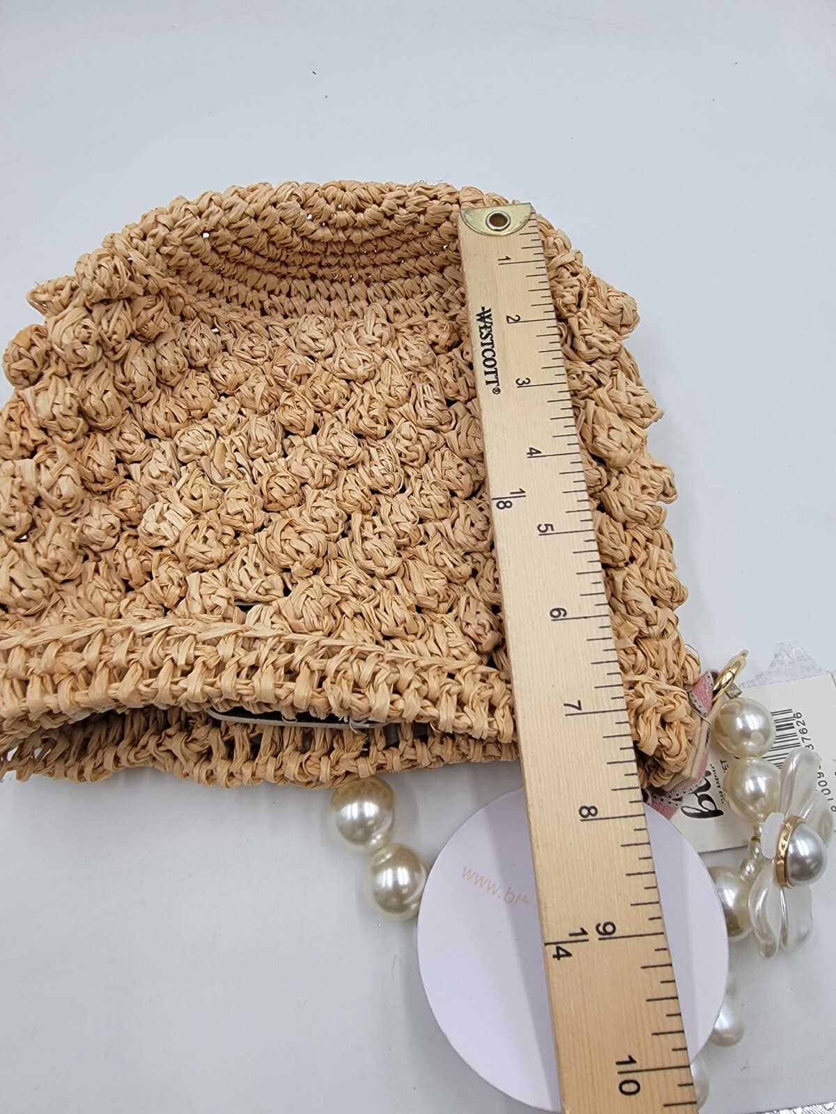 BTB Los Angeles】Uri ラフィア パール バケットかごバッグ BTB