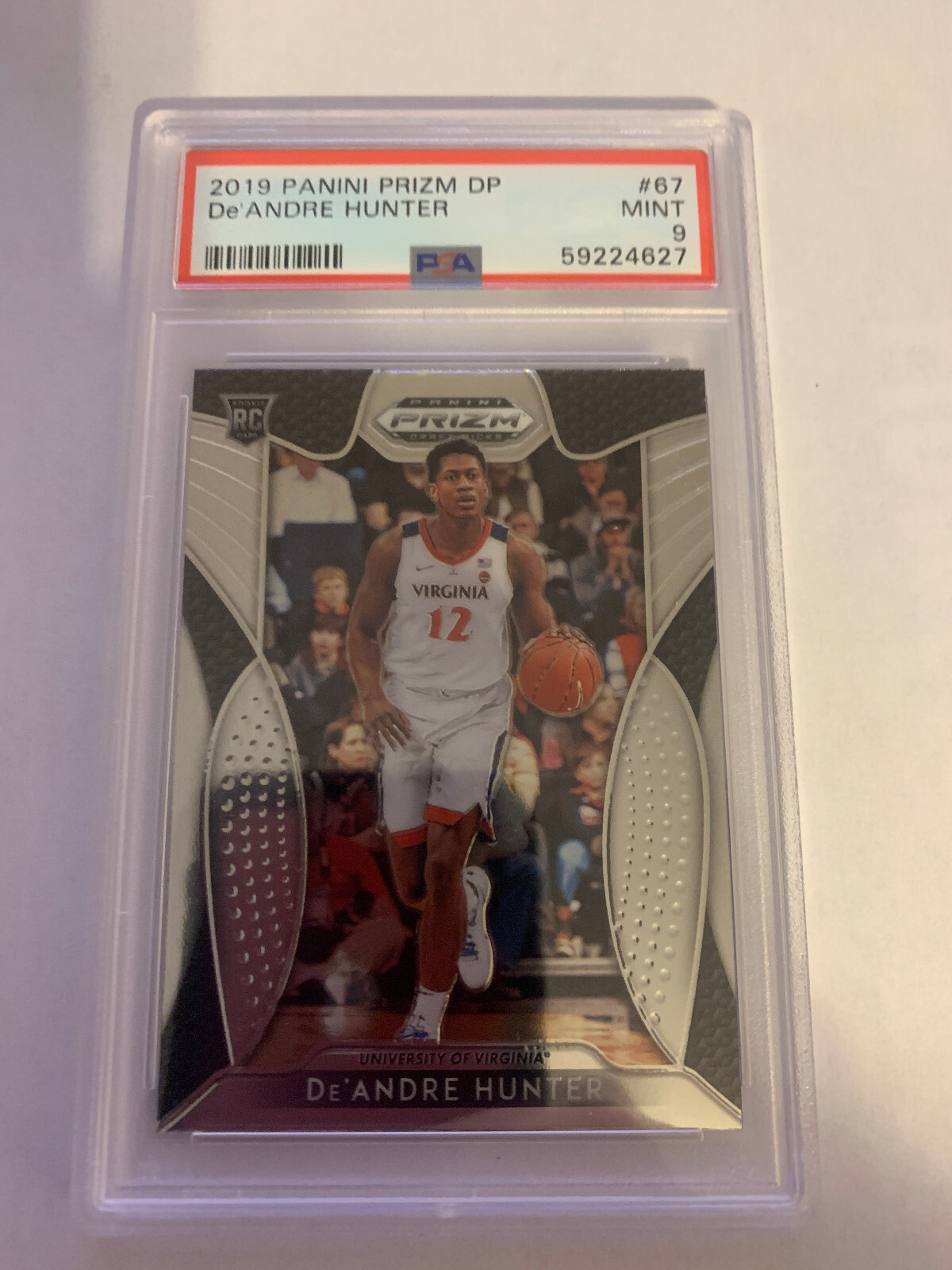 その他 De'Andre Hunter prizm RC auto PSA9 De'ANDRE HUNTER 2019 Panini Prizm DP #67 Neon Green Prizm