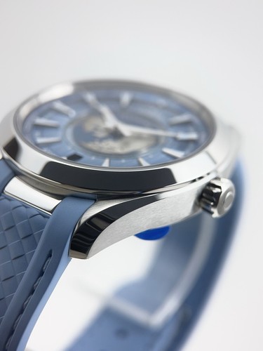 Pre-owned Omega Seamaster Aqua Terra Worldtimer Summer Blue 43mm Automatic Watch