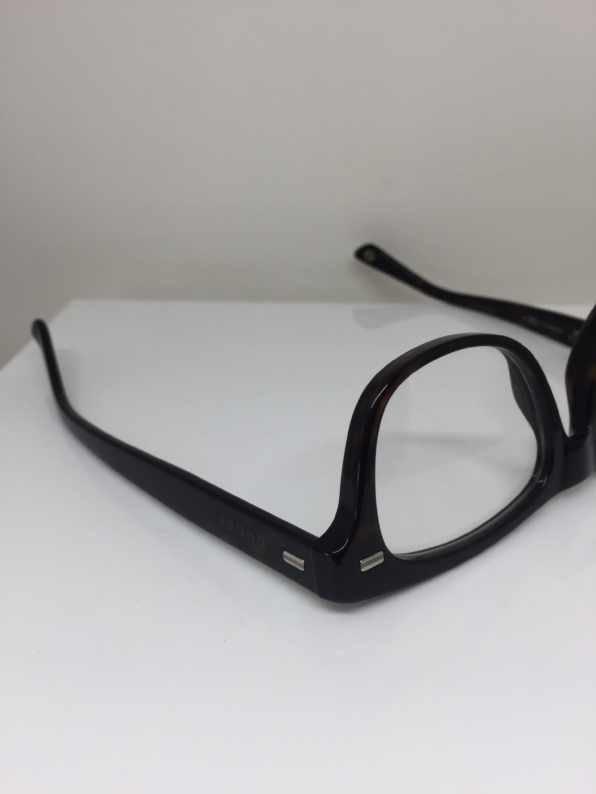 Pre-owned Gucci 3769 Eyeglasses Gg 3769 Optical Eyeglasses C. Wr9 Dark Brown Havana In Clear Demo Lenses