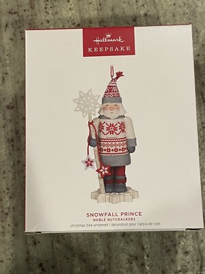 2023 HALLMARK KEEPSAKE ORNAMENT SNOWFALL PRINCE NOBLE NUTCRACKERS 5TH IN SERIES