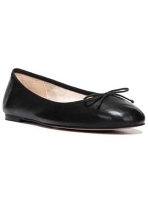 

SAM EDELMAN Женские черные кожаные балетки без шнуровки Finley с круглым носком, 7,5 м, Черный, E8376L4