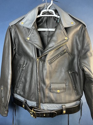 Langlitz Two Tone Custom Leather Jacket 52 US