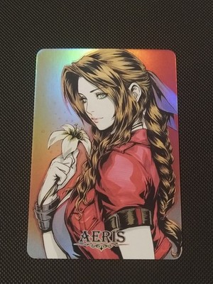 Anime Holo Waifu Card - Cardass Masters - Final Fantasy VII - Aeris