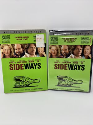Sideways DVD - Full Screen - Paul Giamatti - Virginia Madsen - Brand New W/ Slip
