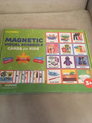Quokka magnetic visual schedule cards for kids Special education NIB 3+