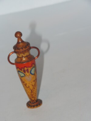 Vintage Wood Perfume Bottle Holder Miniature (N847)