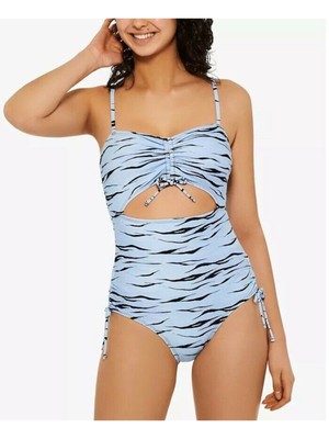 

HULA HONEY Женский светло-голубой стрейчевый цельный купальник Wild Cat, Light blue