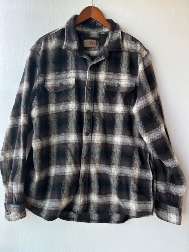 Vintage ORVIS Shirt Jacket Men's 2XL Heavy Flannel Plaid Vintage ORVIS Shirt Jacket Men's 2XL Heavy Flannel Plaid