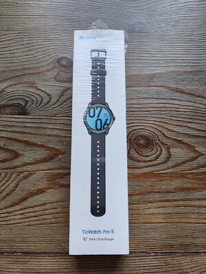 Mobvoi Ticwatch Pro 5 Wear OS Long Lasting Battery GPS - Black 