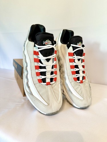 精悍!!Sale!☆Nike AIR MAX 95 SE \"Light Bone & Habanero Red\" Nike Air Max 95 SE Double Swoosh Light Bone Habanero Red Men