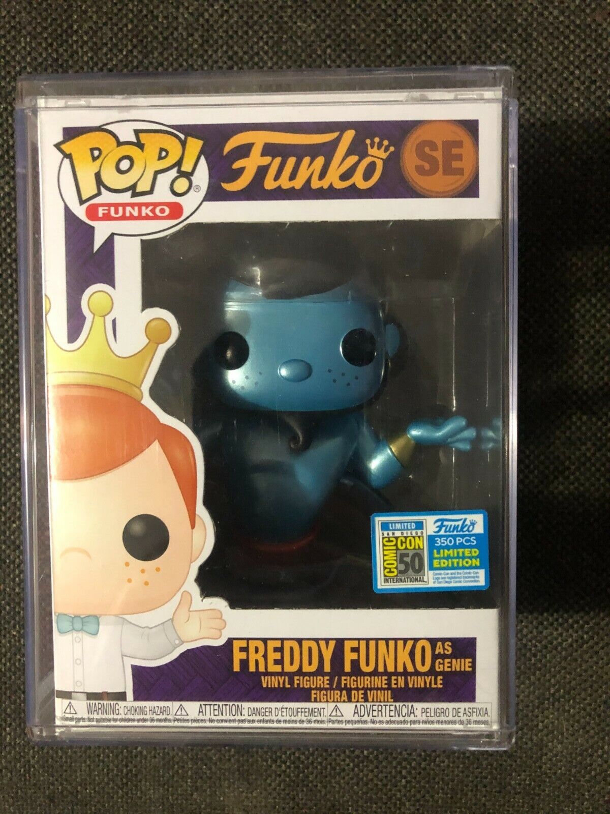 Funko Pop Freddy Funko as Genie (Metallic) 2019 SDCC Con Funko Pop Freddy Funko as Genie (Metallic) 2019 SDCC Con