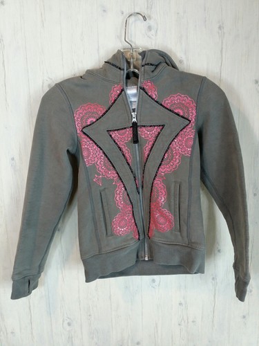 Ivivva By Lululemon Special Edition  Scuba Hoodie & Fly Tee Pink Gray Size 8