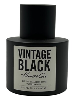 Black Vintage by Kenneth Cole 3.4 oz 100ml EDT Cologne for Men Vintage Black