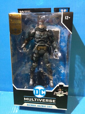 McFARLANE TOYS MULTIVERSE DC BATMAN HAZMAT SUIT GOLD LABEL CHASE FIGURINE ''7