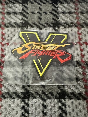 NIP Original Street Fighter Sew/Iron on Patch Black V Nerd Block Exclusive Vault