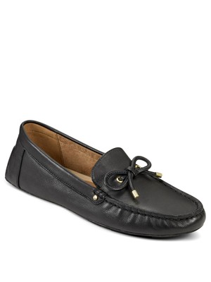 

AEROSOLES Женские черные кожаные лоферы со съемной стелькой Brookhaven, Черный, BROOKHAVEN