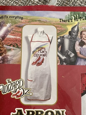 New THE WIZARD OF OZ  Cotton APRON No Place Like Home  Ruby Slippers design