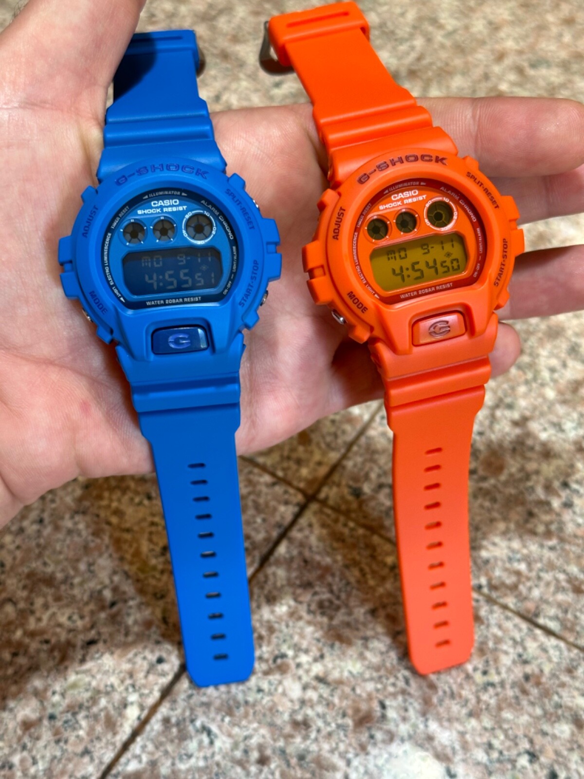 Casio G-Shock DW-6900MM-2 + DW6900MM-4 Combo SET Matte Blue Casio G-Shock DW-6900MM-2 + DW6900MM-4 Combo SET Matte Blue