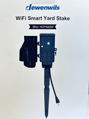 DEWENWILS Wifi Smart Yard Stake 6 Outlet Power Strip Remote Phone Timer Alexa