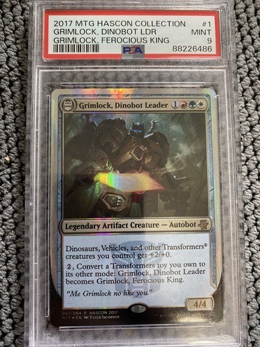 Psa 9 Mint Grimlock, Dinobot Leader Ferocious King (HASCON