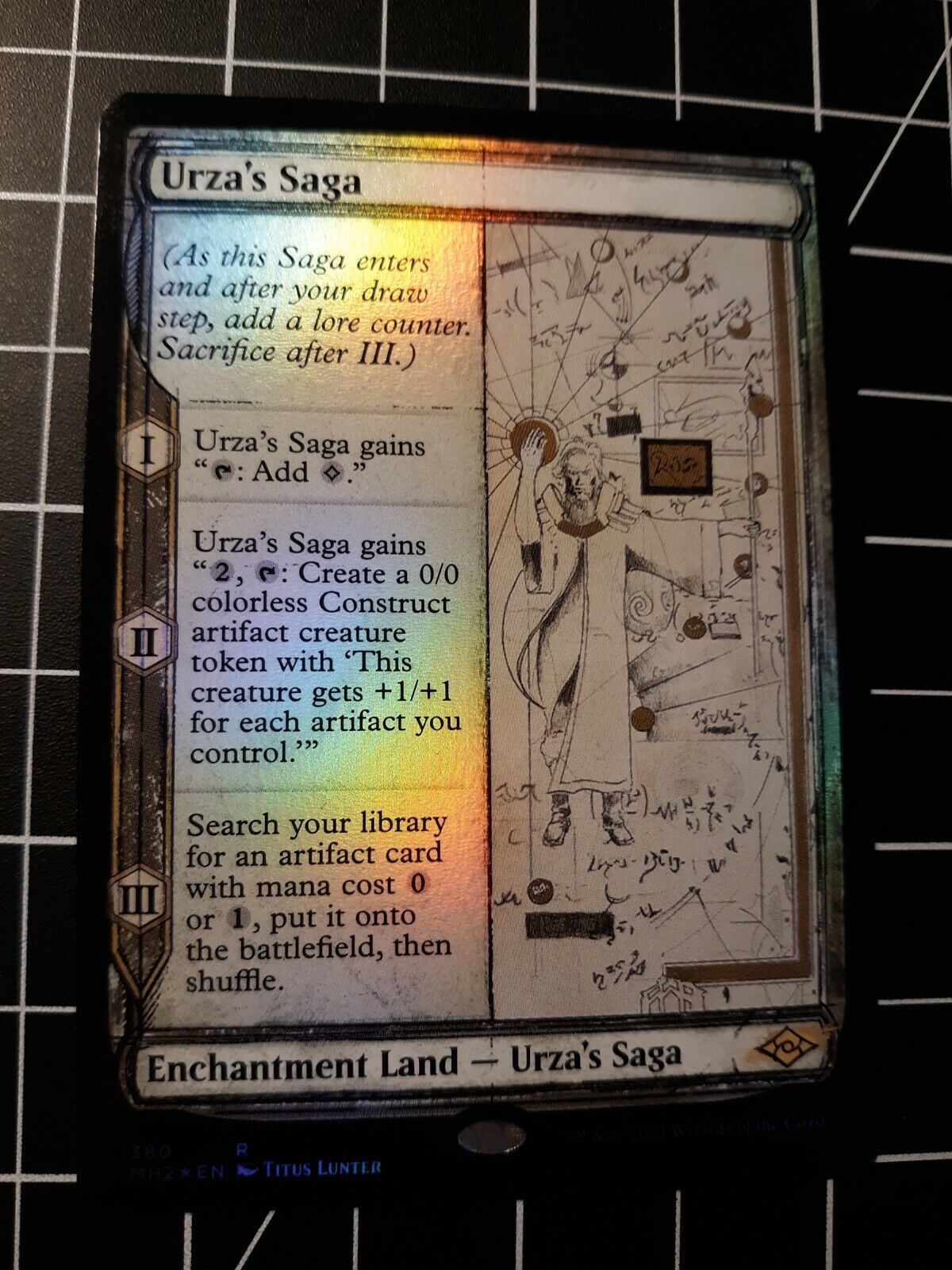 Urza's Saga FOIL Sketch Showcase Modern Horizons 2 MH2 Magic Urza's Saga FOIL Sketch Showcase Modern Horizons 2 MH2 Magic