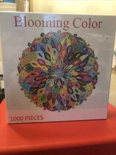 Bgraamiens Puzzle-Mandala Blossom-1000ピース ラウンドパズル カラーチャレンジ ジグソーパズル 大人と子供用 (マンダラブロッサム) 並行輸入 BGRAAMIENS 1000 PIECE JIGSAW PUZZLE ~ BLOOMING COLOR KALEIDOSCOPE