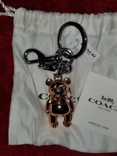キーホルダー・キーリング COACH Signature Teddy Bear Charm Key Fob F77676 s-l400.jpg