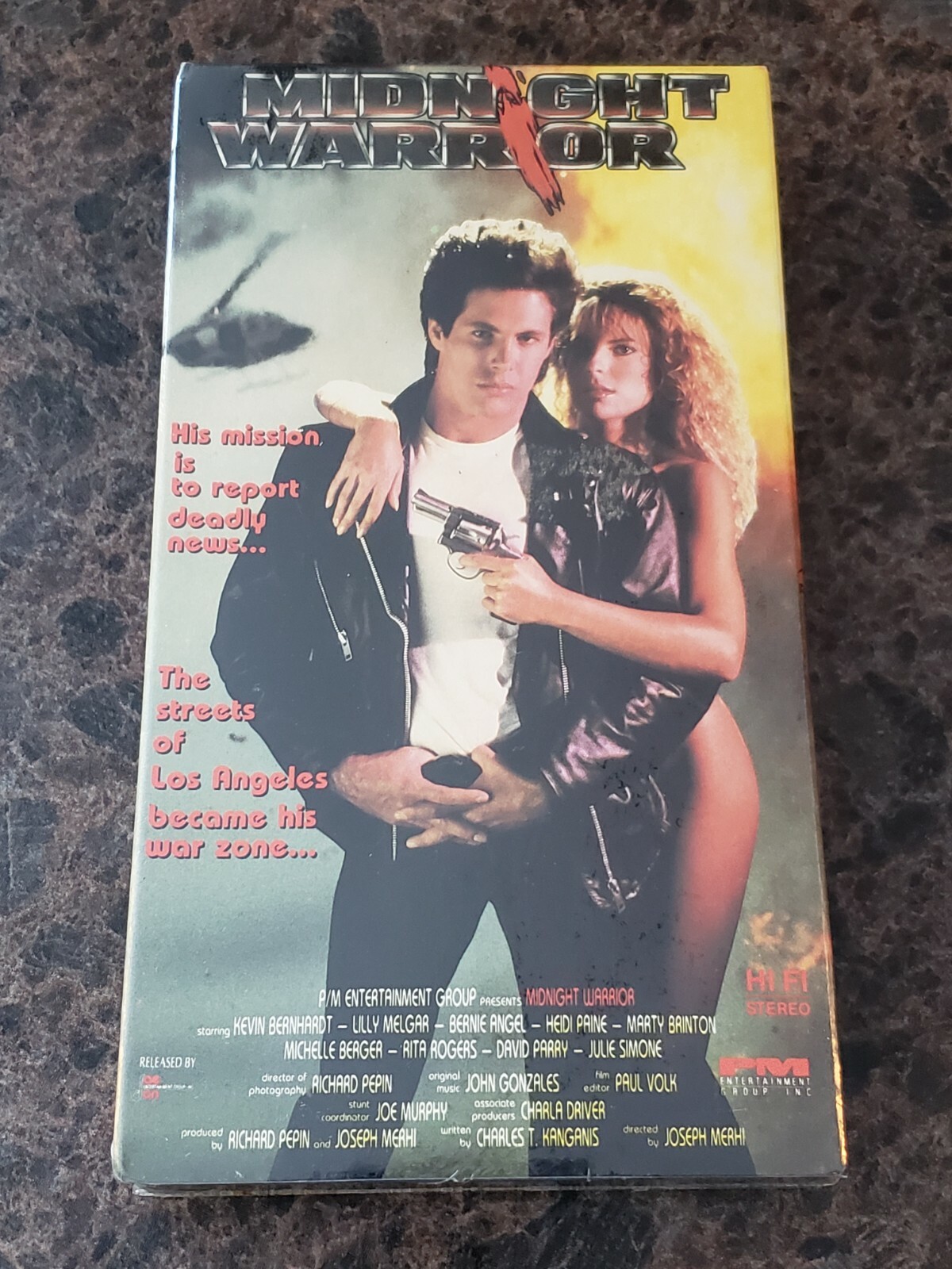 BRAND NEW Midnight Warrior (VHS, 1989) Kevin Bernhardt RARE
